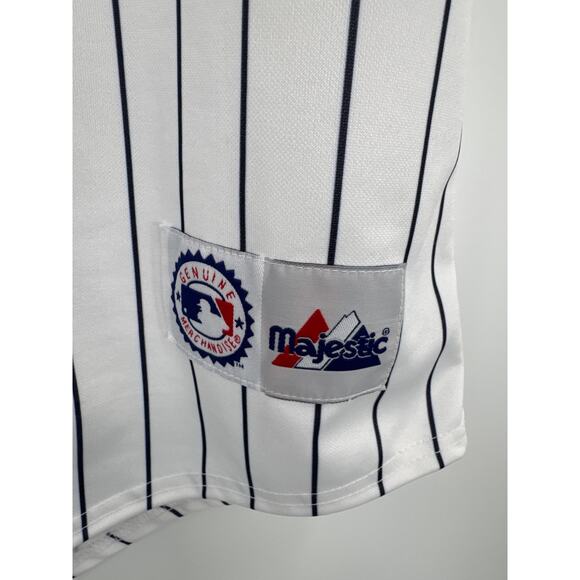 Vintage Majestic Minnesota Twins White Pinstripe Jersey blank no name Size L - Picture 3 of 13